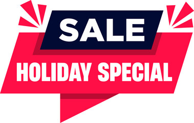 Vector illustration Super Sale Banner. Sale Holiday Special Speech Bubble