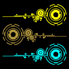 Unique bright gold or yellow pattern patterned design