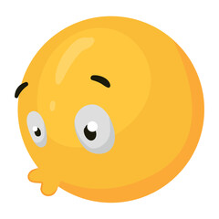 emoji blowing 3d style