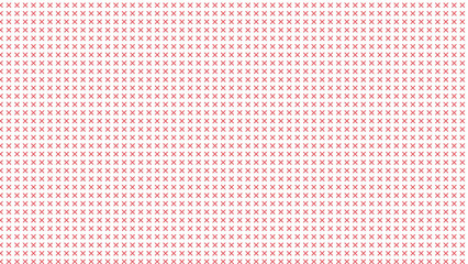 赤いクロスステッチのパターン　16：9