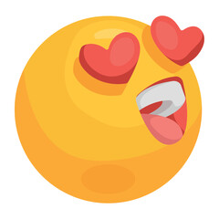 emoji in love 3d style