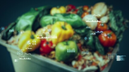 food and statistical data. Food loss. Nutrition. - Powered by Adobe