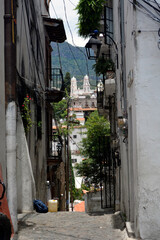 narrow street in the town