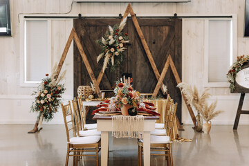 fall wedding table settings
