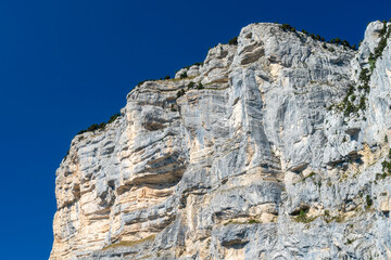 Fototapeta na wymiar Felswand des Mont Granier über La Plagne (Chartreuse, Savoie)