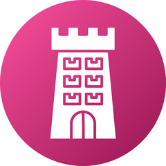 Castle Tower Icon Style