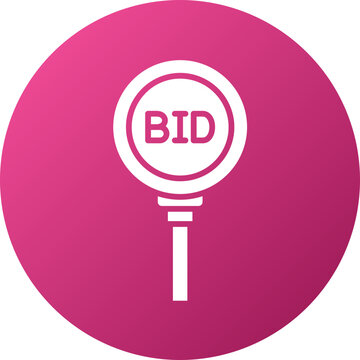 Bidding Paddle Icon Style