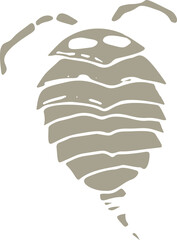 Stencil imprints of fossil of prehistoric insects beetle, dragonfly, wing. Gray archeology fragments. Set of realistic hand drawn sketch art. PNG illustration