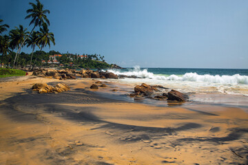 Beautiful Kovalam beach of Keral. It is one of the most popular beaches of India.