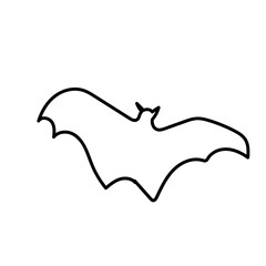 flying bat silhouette