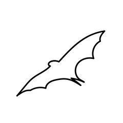 flying bat silhouette