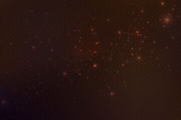 Light effect with glitter particles.Christmas dust.White sparks shine with special light.