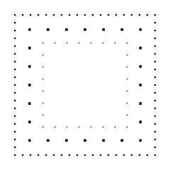 Tracing square shape lines element for preschool, kindergarten and Montessori kids prewriting and drawing activities in vector illustration