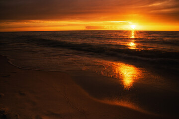 Obraz premium sunset over the Baltic Sea
