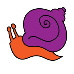 cute snail insect