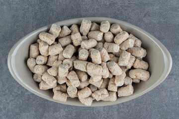 A bowl full of rye crispy cereals