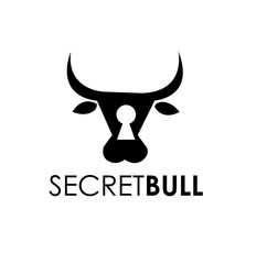 secret bull logo design concept