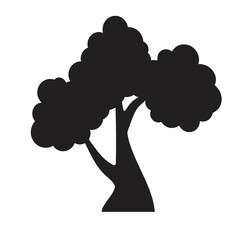 Tree icon symbol vector illustration on a white background.