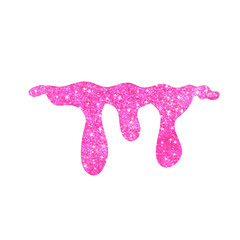 Hot Pink Glitter Dripping Border