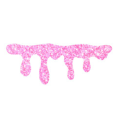 Pink Glitter Dripping Border