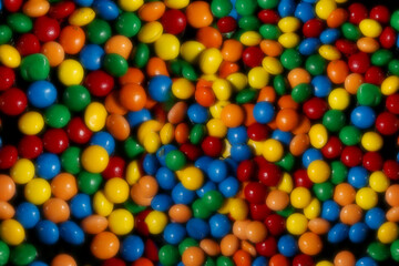 Fototapeta na wymiar close up of colorful candy balls