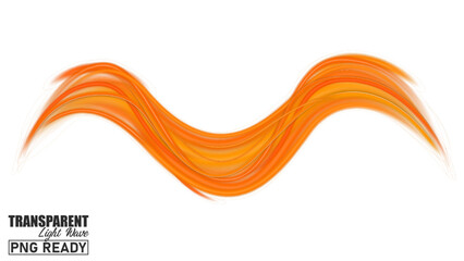 Transparent Light Wave, Ready to PNG. Vector Illustration