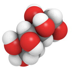 Sorbitol sweetener molecule.