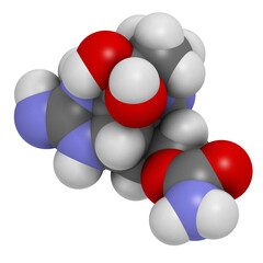Saxitoxin (STX) paralytic shellﬁsh toxin (PST), chemical structure