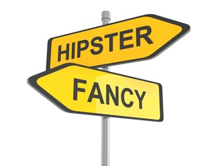 Hipster or fency sign