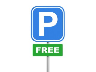 Free parking sign