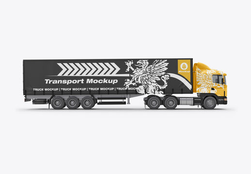 Heavy Truck Mockup