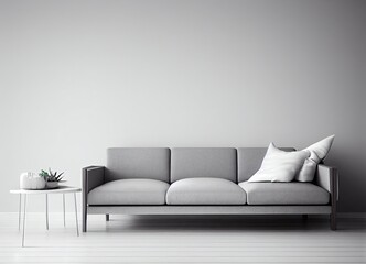 Sofa in a white room