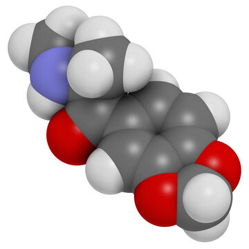 Methylone (bk-MDMA) stimulant molecule. Used as recreational drug.