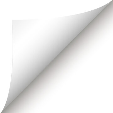 folded corner paper sheet - isolated design element