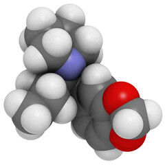 methylenedioxypyrovalerone (MDPV, Bath salts) molecule, chemical structure.