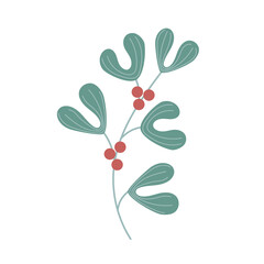 Christmas mistletoe sticker