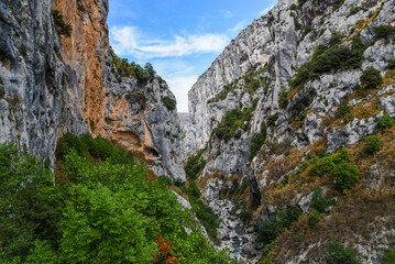 Beautiful landscape of the Verdon canyon in France.