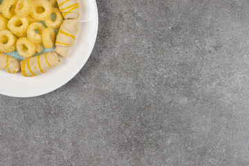 Two kinds of delicious sweets on white plate