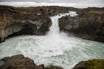 Aldeyjarfoss is a waterfall located in the north of Iceland, in the northernmost part of the...
