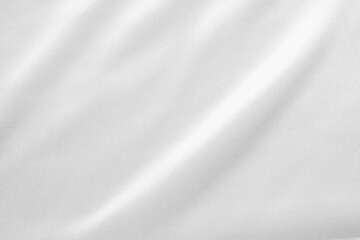Fototapeta premium Abstract white fabric with soft wave texture background