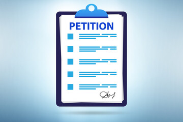 Fototapeta premium Petition application concept with form