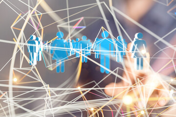 Concept of teamwork and partnership