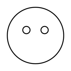 Meh blank Emoji Icon