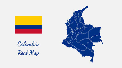 Colombia real map