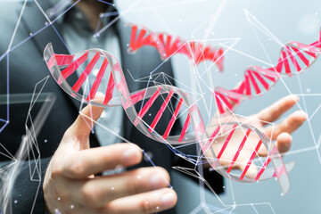 digital medical futuristic interface 3D rendering