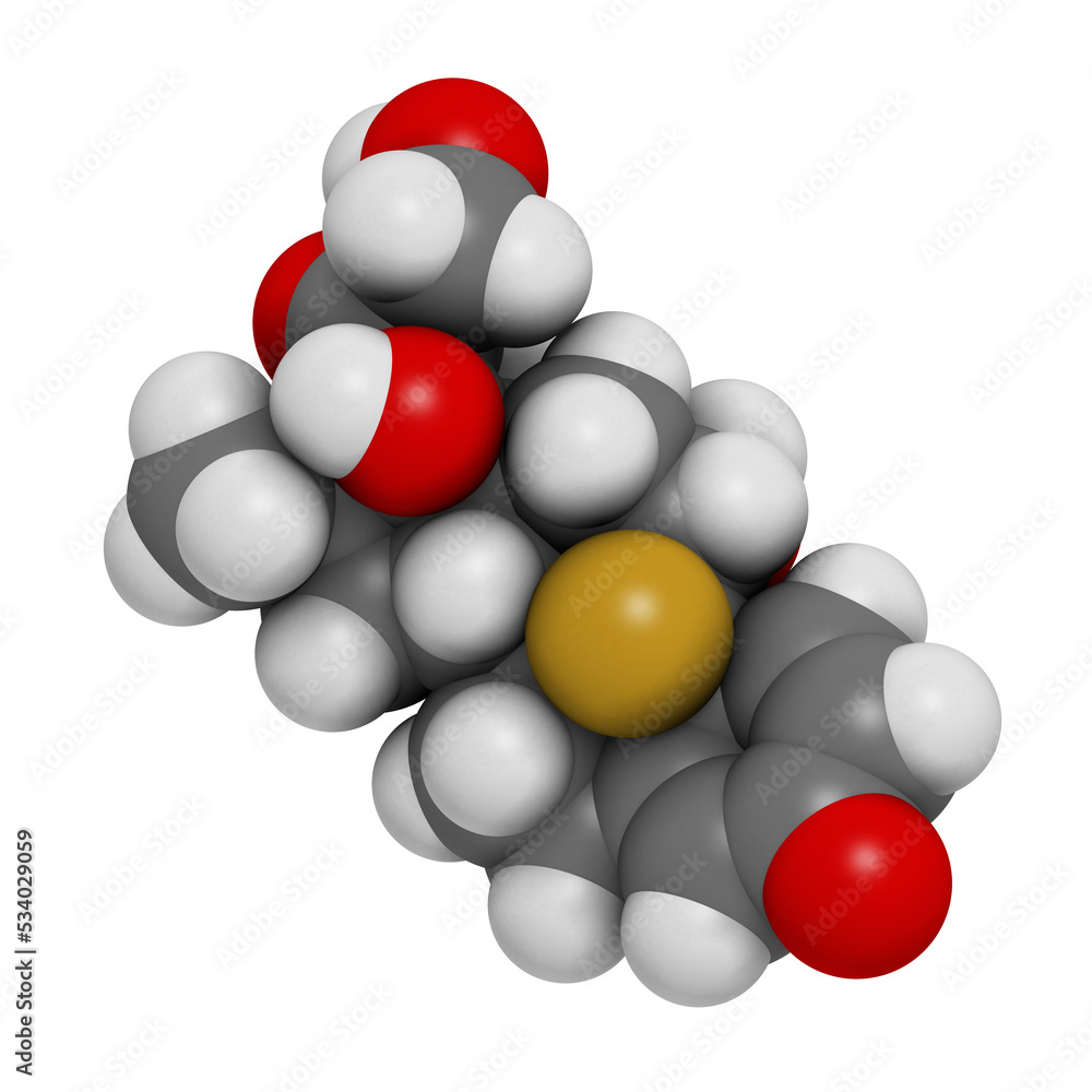 Poster Dexamethasone glucocorticoid drug. Steroid drug with anti-inflammatory and immunosuppressant properties.