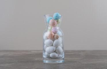 A bowl of delectable cookies , on the marble background