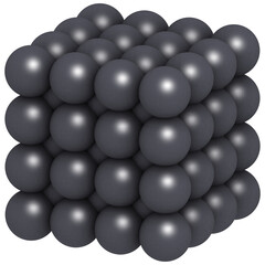 Chromium (Cr) metal, crystal structure