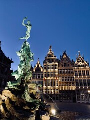 Fototapeta na wymiar Main square. Antwerp, Belgium.