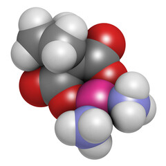 Carboplatin cancer chemotherapy drug, chemical structure.